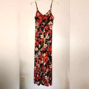 Persaya floral jumpsuit with slit legs